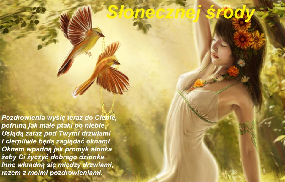 Pozdrowienia wyślę teraz do Ciebie
